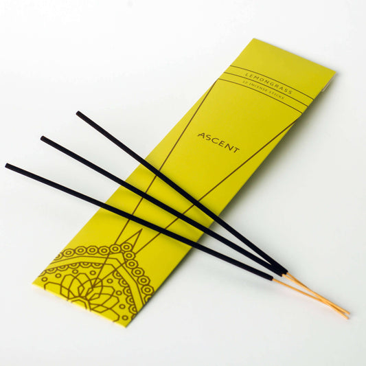Ascent Lemongrass Incense 12pc - Crystals and Sun Signs