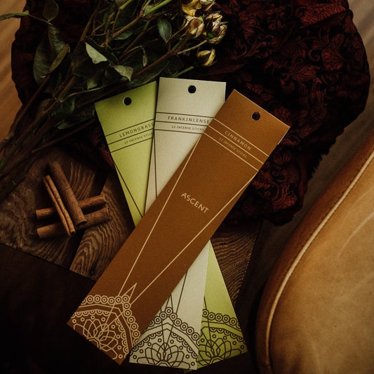 Ascent Lemongrass Incense 12pc - Crystals and Sun Signs