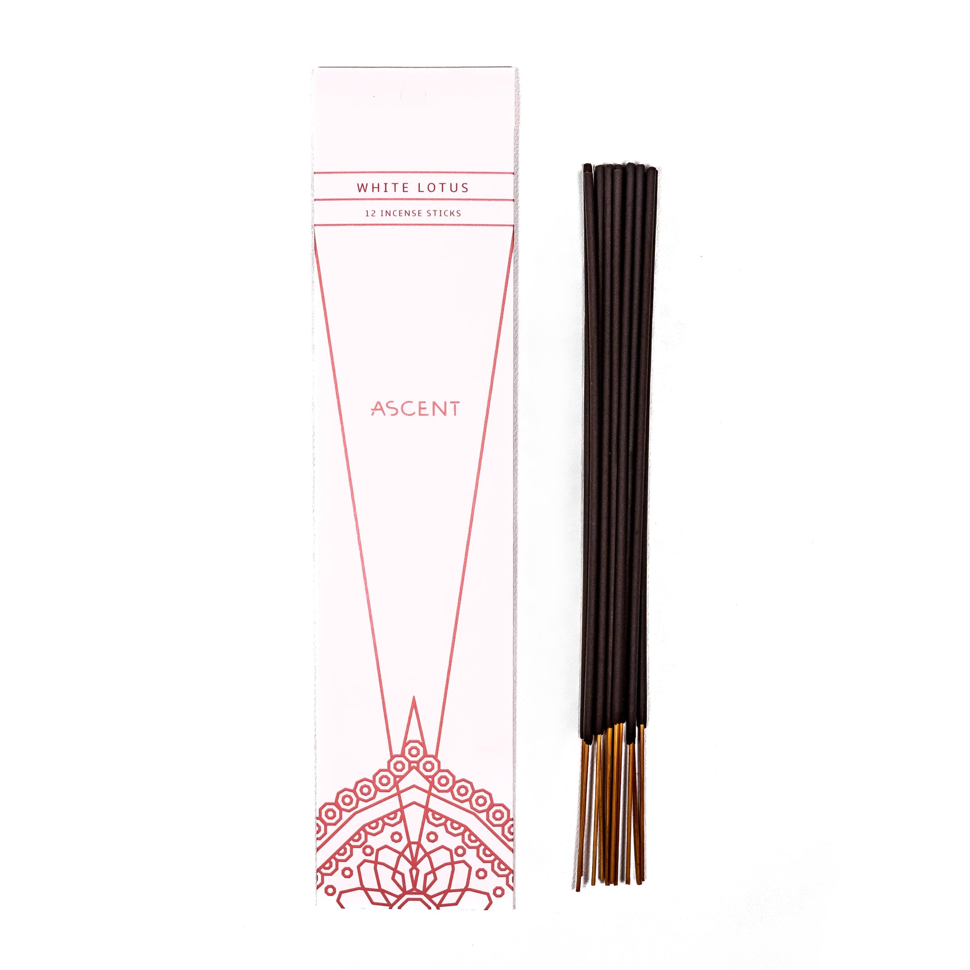 Ascent White Lotus Incense 12pc - Crystals and Sun Signs