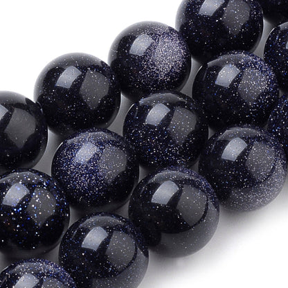 Blue Goldstone Gemstone Bead | Alberta Bead Store