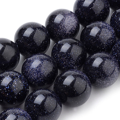 Blue Goldstone Gemstone Bead | Alberta Bead Store