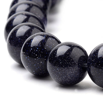 Blue Goldstone Gemstone Bead | Alberta Bead Store