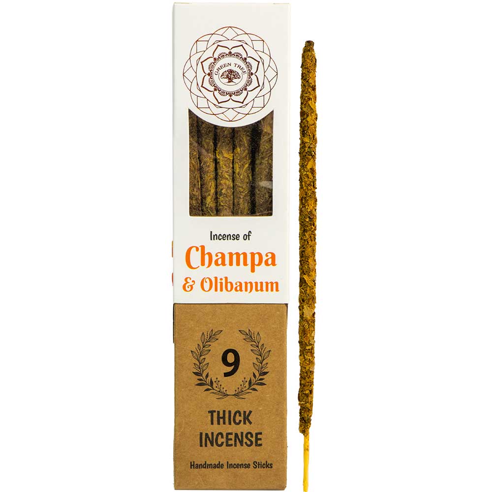 Botanical Incense Champa & Olibanum - Crystals and Sun Signs