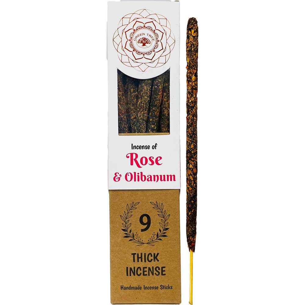 Botanical Incense Rose & Olibanum - Crystals and Sun Signs