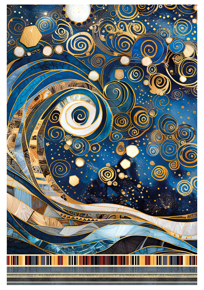 Rice Paper A4 MIXED 4/Pkg Celestial - Ecstasy Crafts