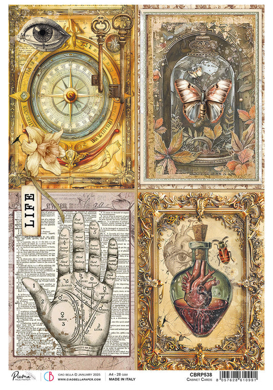 Rice Paper A4 Cabinet Cards - 5 Sheets - Ecstasy Crafts