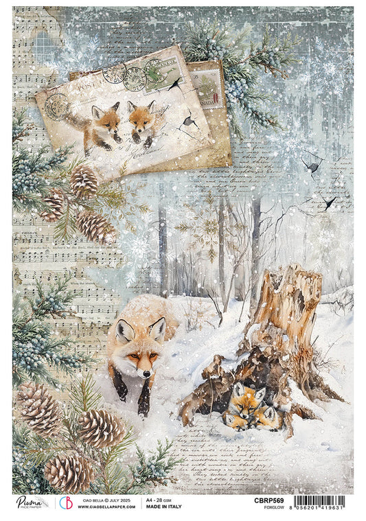 Rice Paper A4 Foxglow - 5 Sheets - Ecstasy Crafts