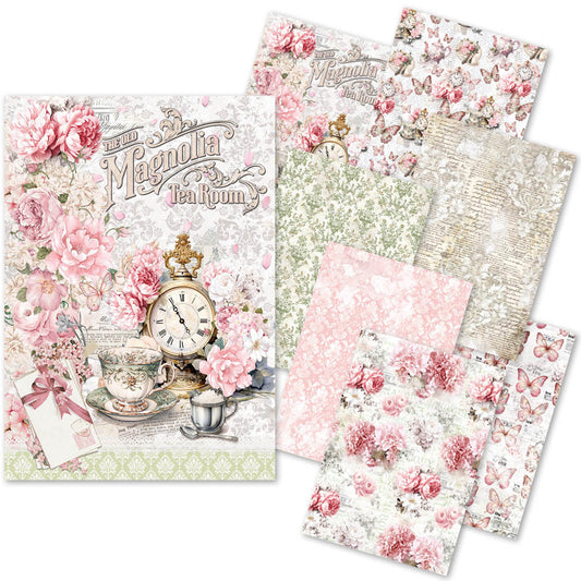 Rice Paper A5 MIXED 8/Pkg Timeless Moments - Ecstasy Crafts