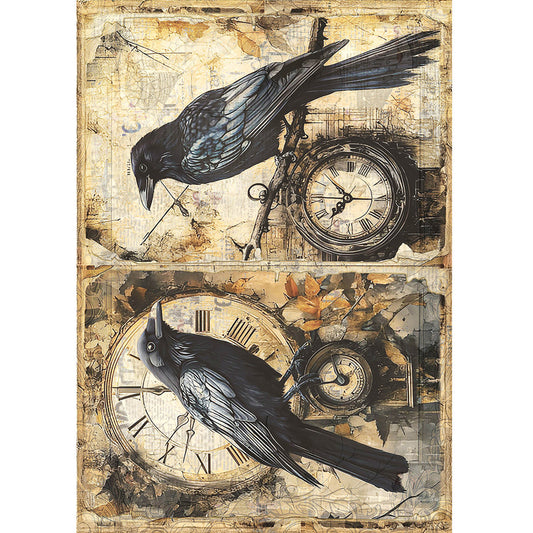 Rice Paper A5 MIXED 8/Pkg Dark Academia - Ecstasy Crafts