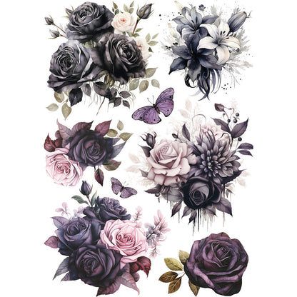 Rice Paper A5 MIXED 8/Pkg Dark Academia - Ecstasy Crafts