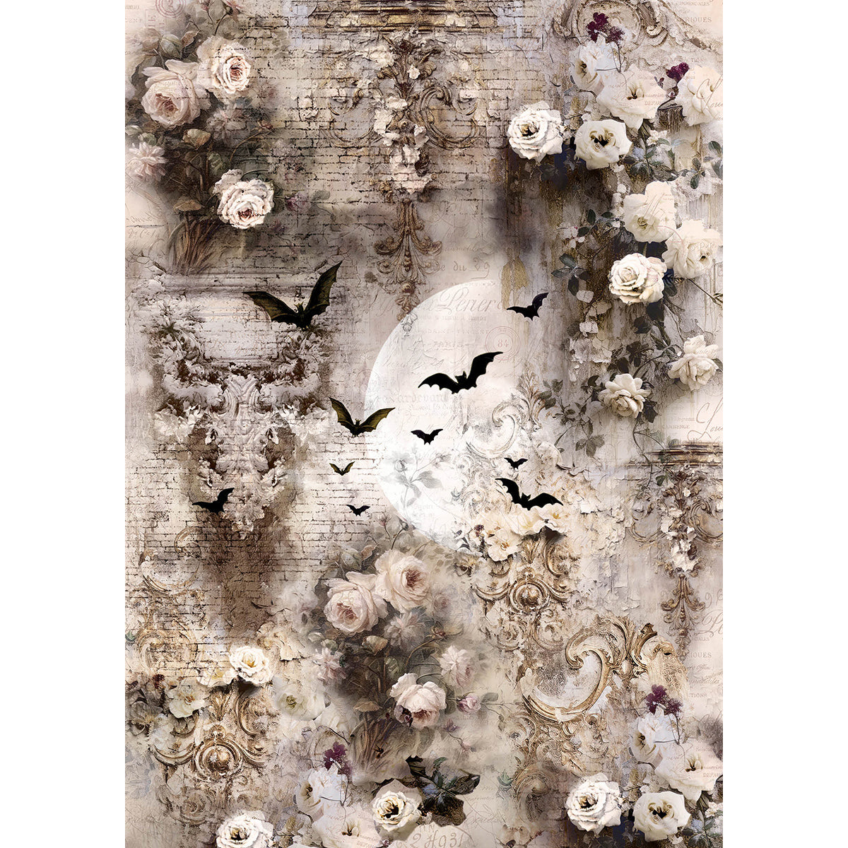 Rice Paper A5 MIXED 8/Pkg Dark Academia - Ecstasy Crafts