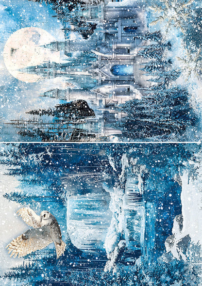 Rice Paper A5 MIXED 8/Pkg Frozen Land - Ecstasy Crafts