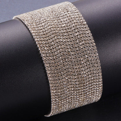 Rhinestone Silver Cup Chain SS6 Crystal 1 Yard