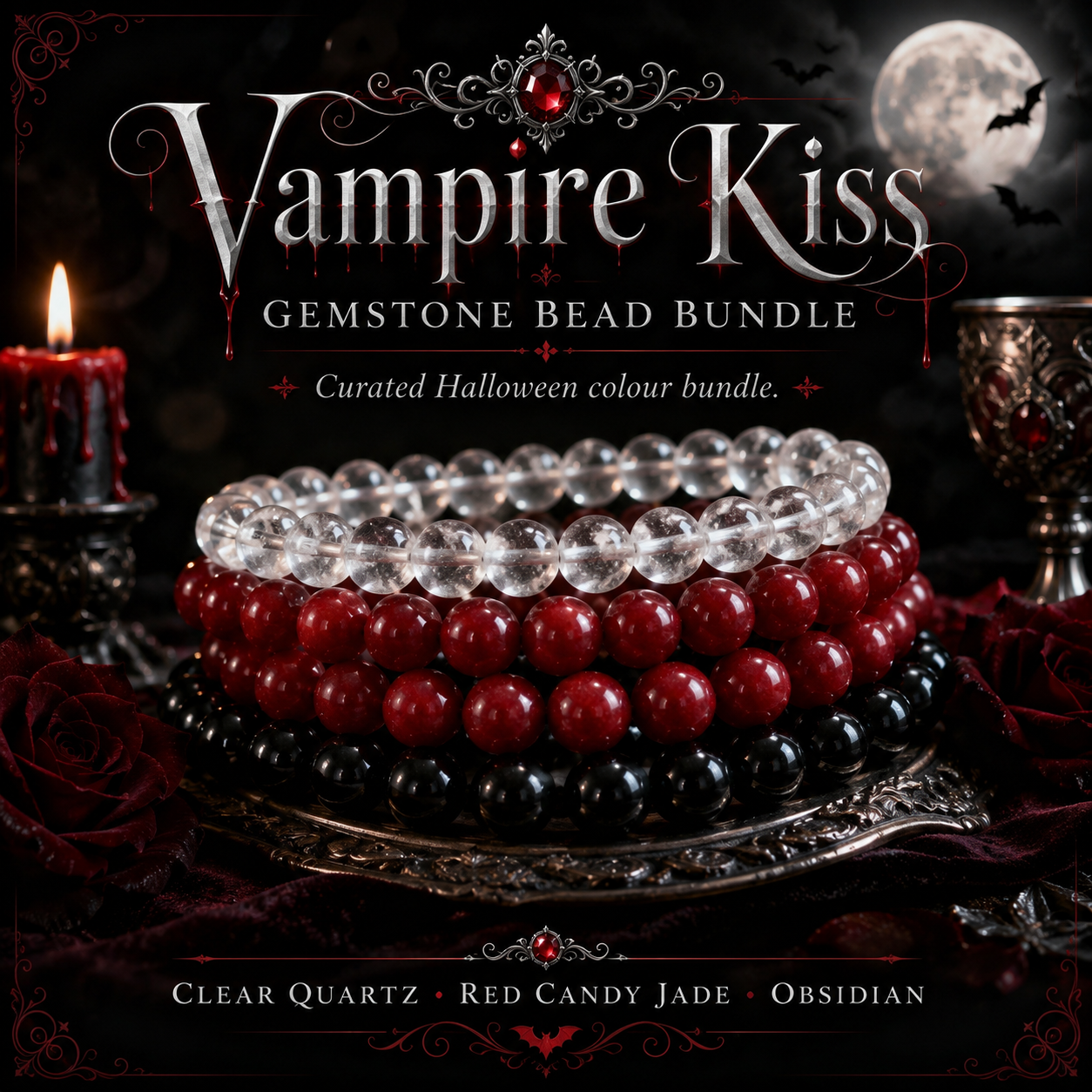 Vampire Kiss Gemstone Bead Bundle
