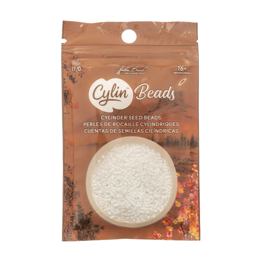 Cylin Bead 11/0 Chalk White - Alberta Bead Store