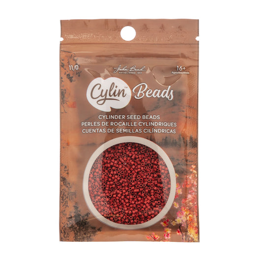 Cylin Bead 11/0 Claret - Alberta Bead Store