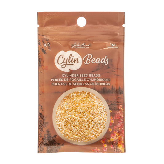 Cylin Bead 11/0 Cream AB - Alberta Bead Store