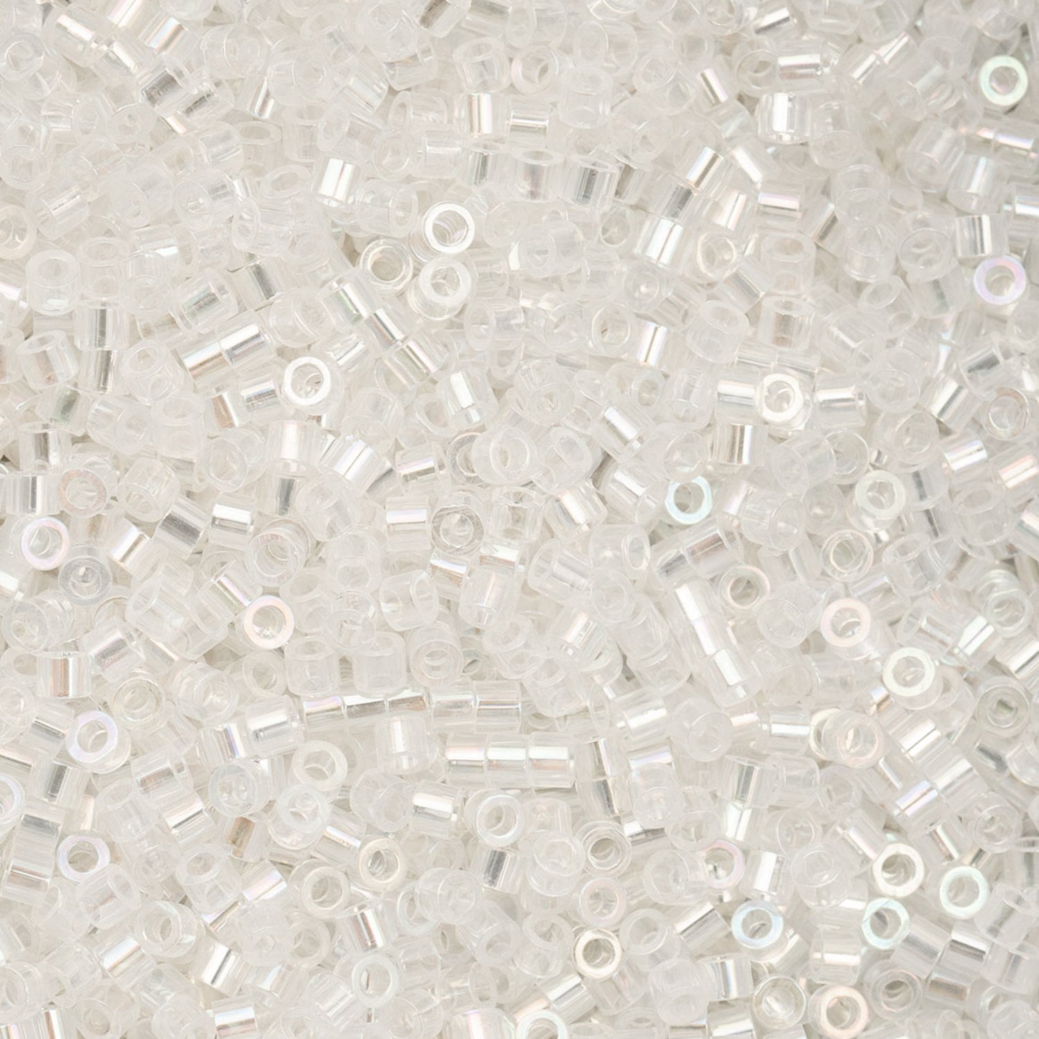 Cylin Bead 11/0 Crystal AB - Alberta Bead Store