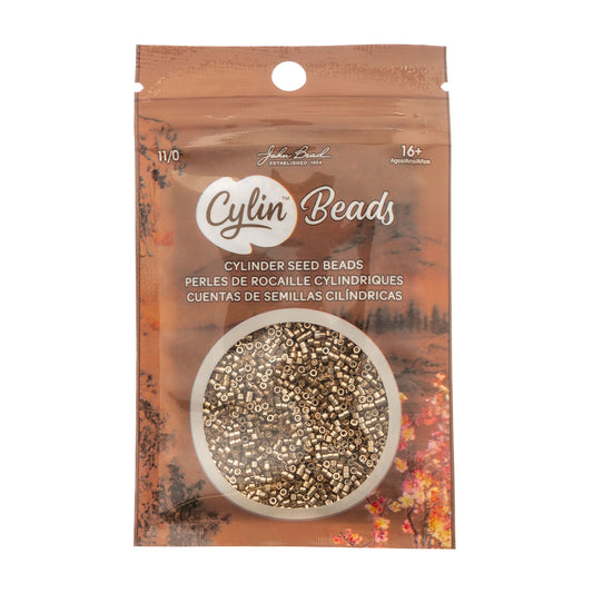 Cylin Bead 11/0 Old Gold - Alberta Bead Store