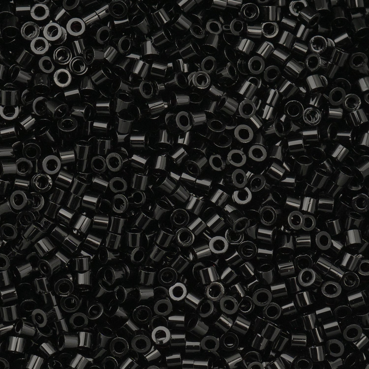 Cylin Bead 11/0 Opaque Black - Alberta Bead Store