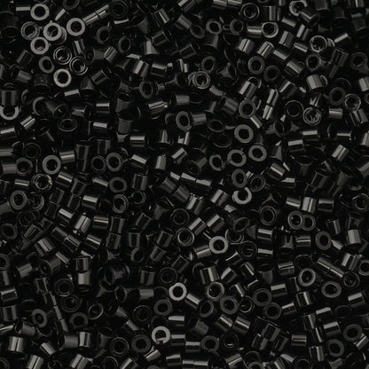Cylin Bead 11/0 Opaque Black - Alberta Bead Store