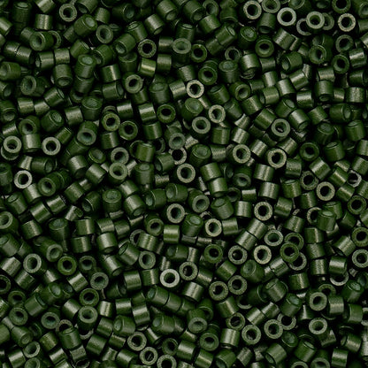 Cylin Bead 11/0 Opaque Forest Green - Alberta Bead Store