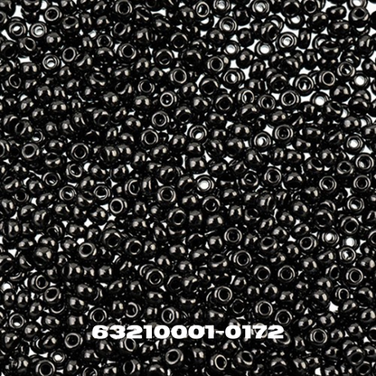 Czech Seed Bead 10/0 Black - Alberta Bead Store