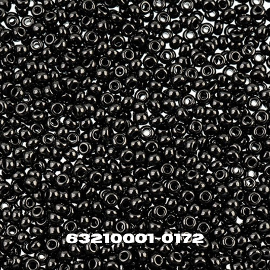 Czech Seed Bead 10/0 Black - Alberta Bead Store