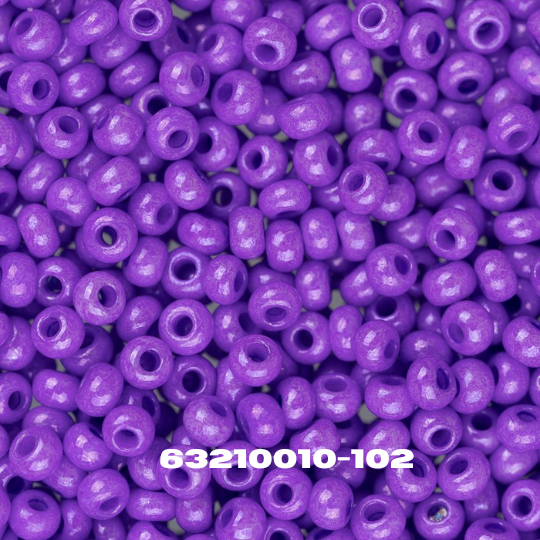 Czech Seed Bead 10/0 Opaque Violet - Alberta Bead Store
