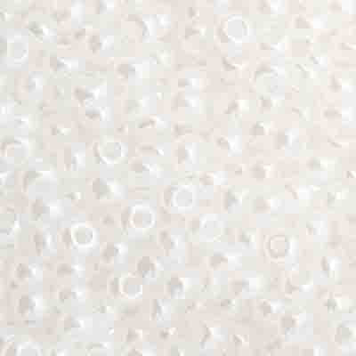 Czech Seed Bead 10/0 Opaque White Pearl - Alberta Bead Store