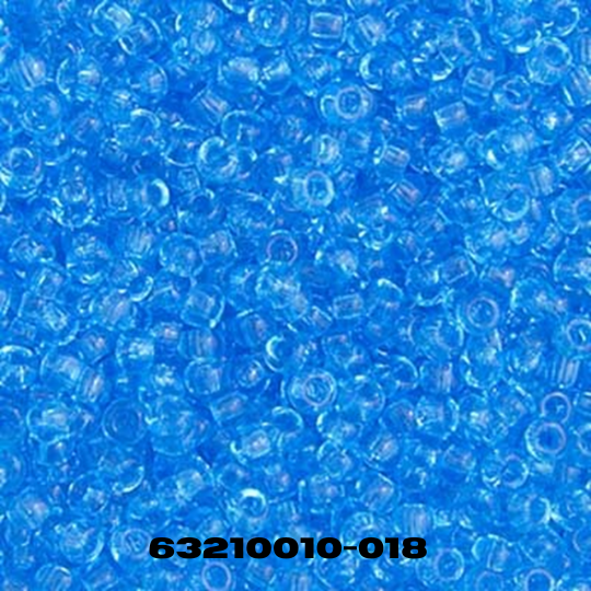Czech Seed Bead 10/0 Transparent Light Aqua - Alberta Bead Store
