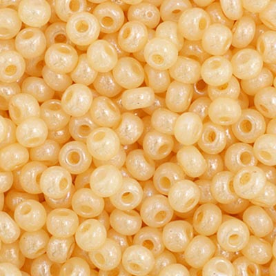 Czech Seed Bead 11/0 Opaque Ivory Pearl - Alberta Bead Store