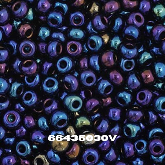 Czech Seed Bead 11/0 Opaque Navy Blue AB - Alberta Bead Store