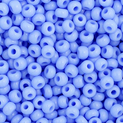 Czech Seed Bead 11/0 Opaque Pale Blue - Alberta Bead Store