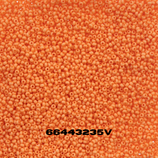 Czech Seed Bead 11/0 Orange Chalk Dyed Solgel - Alberta Bead Store