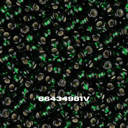 Czech Seed Bead 11/0 S/L Dark Green - Alberta Bead Store