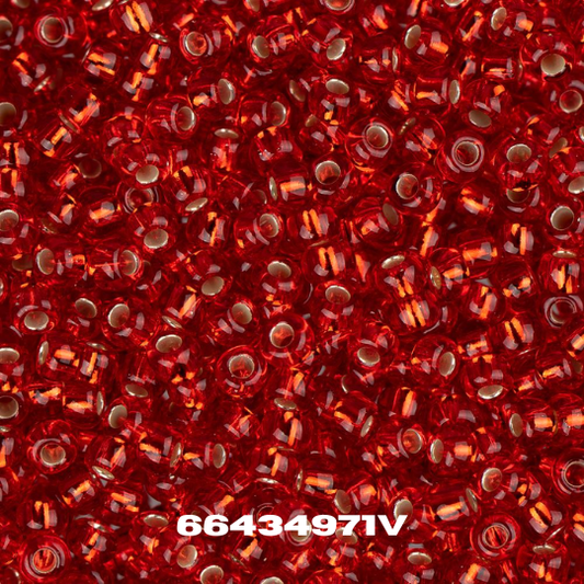 Czech Seed Bead 11/0 S/L Light Red - Alberta Bead Store