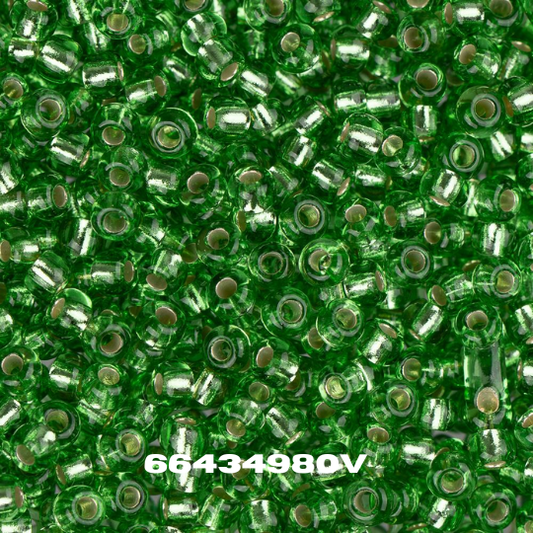 Czech Seed Bead 11/0 S/L Lime Green - Alberta Bead Store
