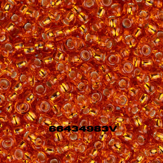 Czech Seed Bead 11/0 S/L Orange - Alberta Bead Store