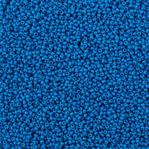 Czech Seed Bead 11/0 Terra Intensive Blue Matt - Alberta Bead Store