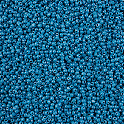 Czech Seed Beads 11/0 Cut Opaque Dark Blue - Alberta Bead Store