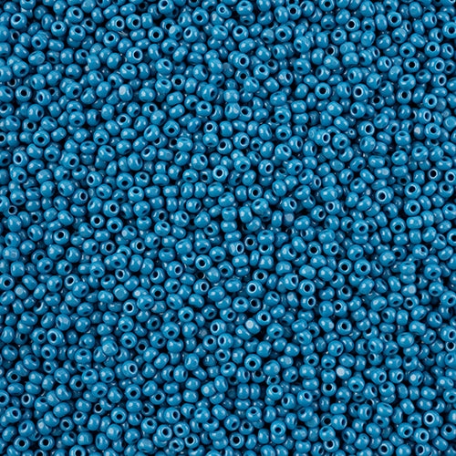 Czech Seed Beads 11/0 Cut Opaque Dark Blue - Alberta Bead Store
