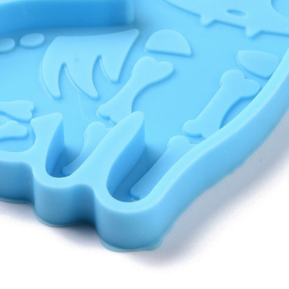 Silicone Cat Skull Mold for Resin 5pc