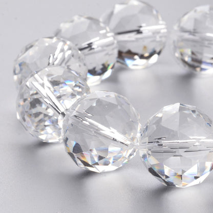 Glass Bead Faceted Round 19.5MM 1pc