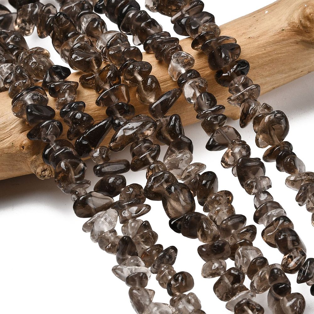 Smoky Quartz Gemstone Chip Beads - Alberta Bead Store