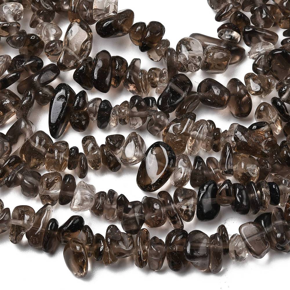Smoky Quartz Gemstone Chip Beads - Alberta Bead Store
