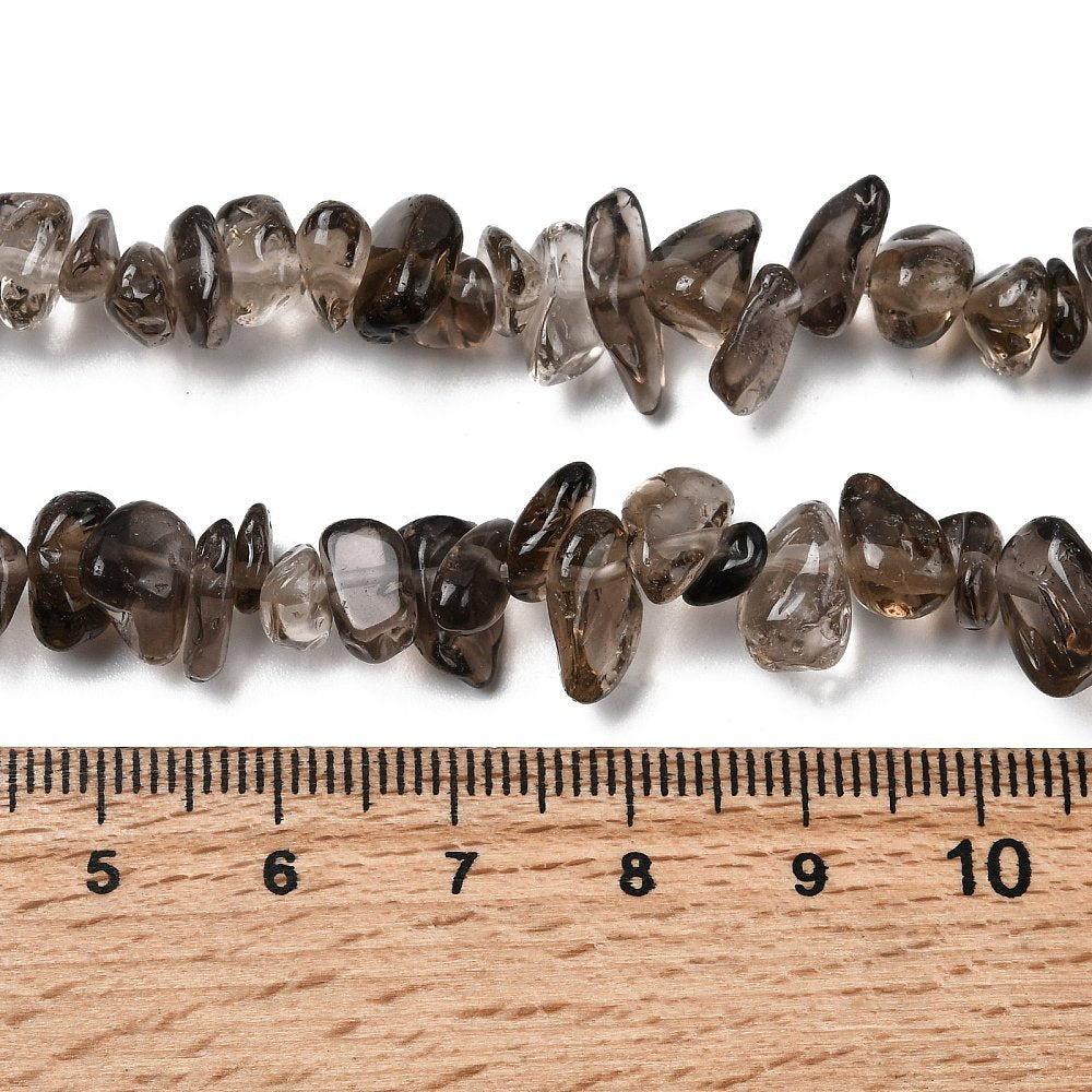 Smoky Quartz Gemstone Chip Beads - Alberta Bead Store