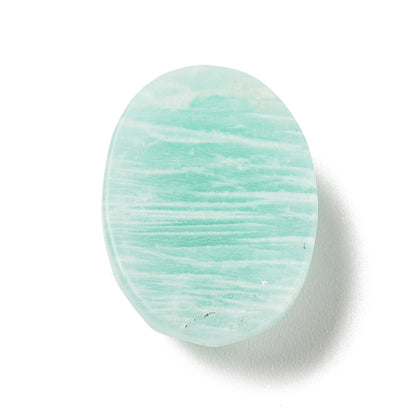 Cabochon Amazonite Faceted Oval 18x13mm - Alberta Bead Store