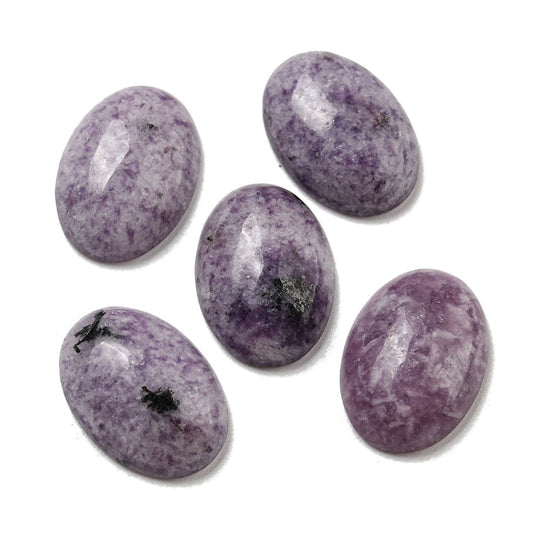 Cabochon Lepidolite Oval 18x13mm - Alberta Bead Store