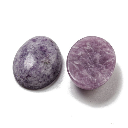 Cabochon Lepidolite Oval 18x13mm - Alberta Bead Store